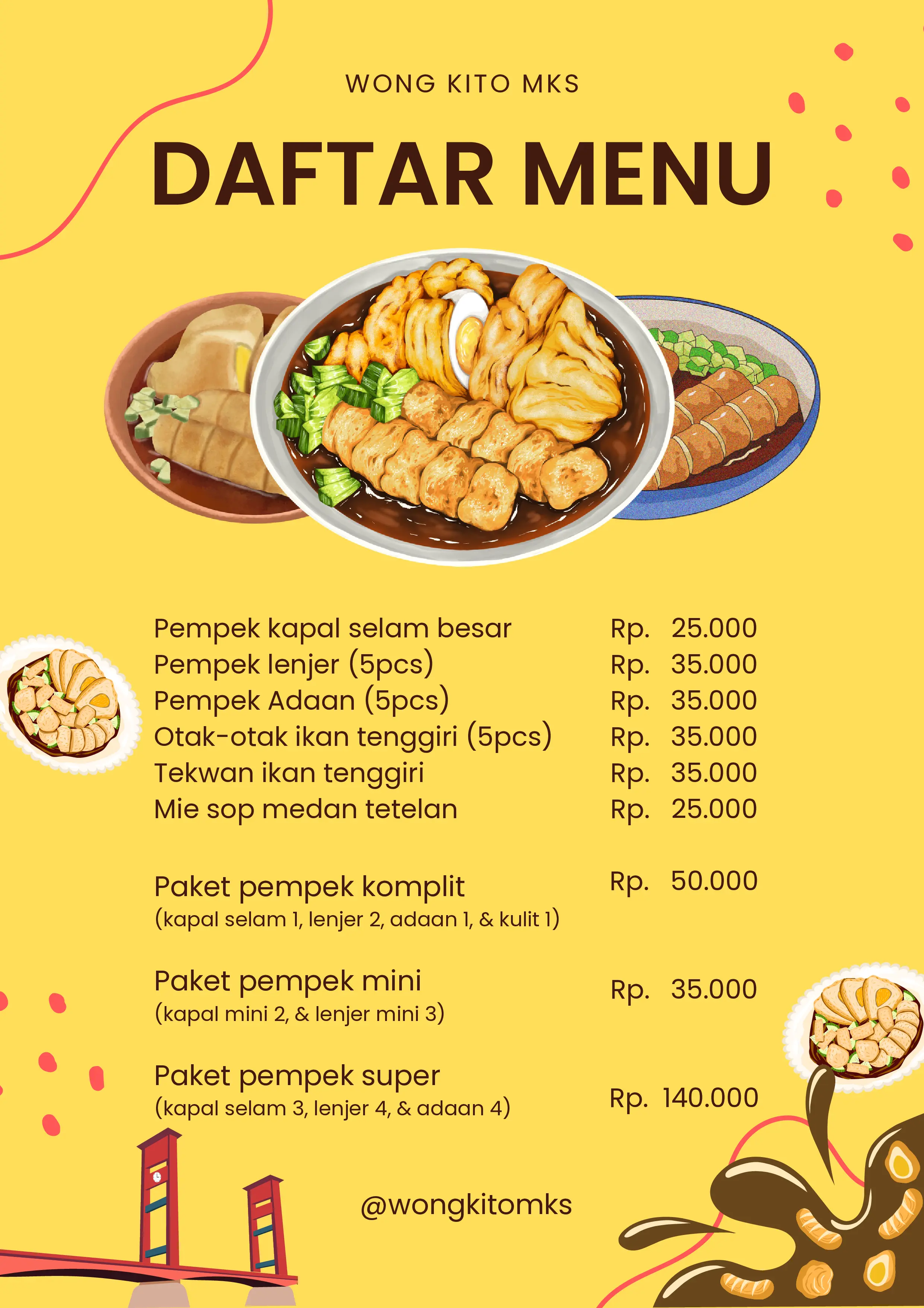 Menu Wong Kito